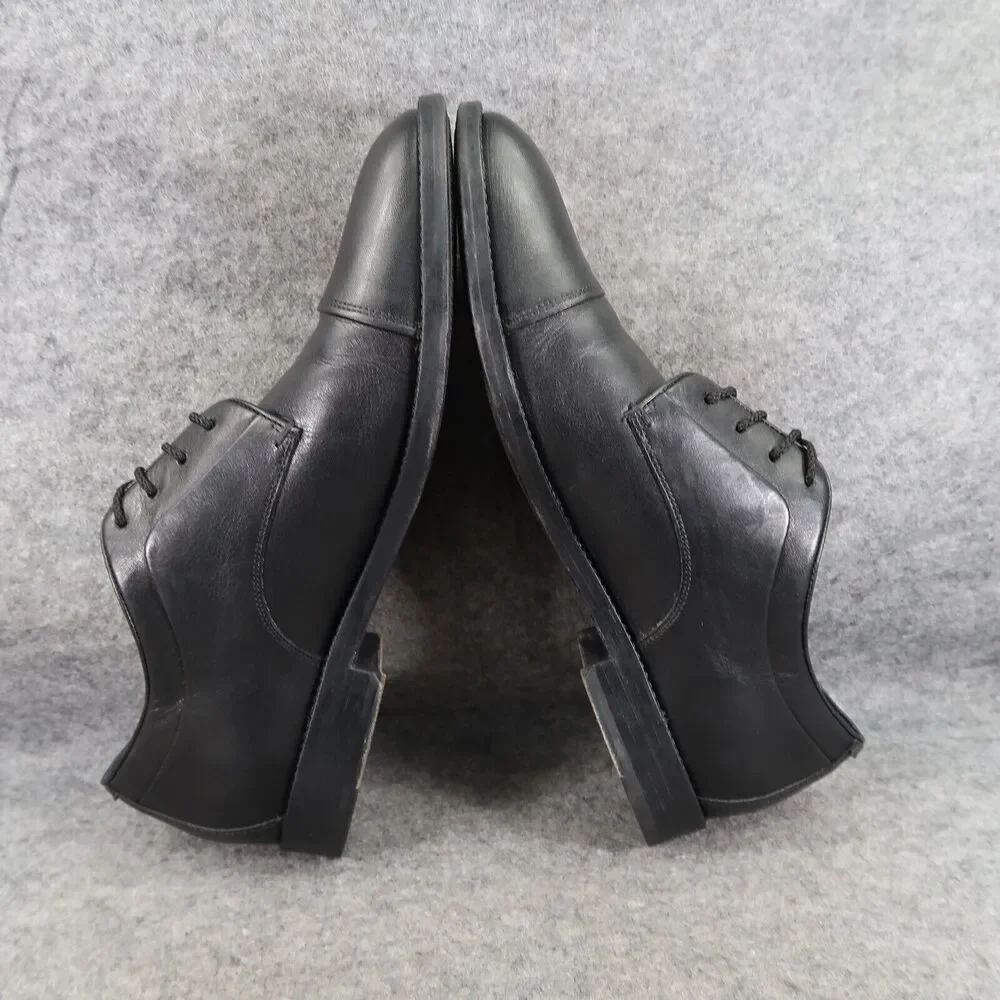 Cole Haan Shoes Men 8.5 Oxford Classic Professional Formal Leather Cap Toe Black